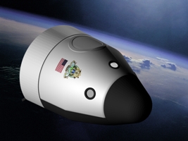 Blue Origin Space Vehicle as developed by Jeff Bezos