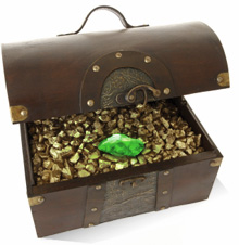 Treasure chest of gold that symbolises how Anatellô innovation consultancy helps organisations create value through innovation